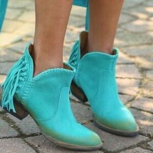 Circle G Fringe Western Shortie Boots